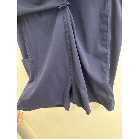 Abercrombie & Fitch Navy Blue Zip Neck Collared Tennis Dress Medium Athleisure - Picture 5 of 6